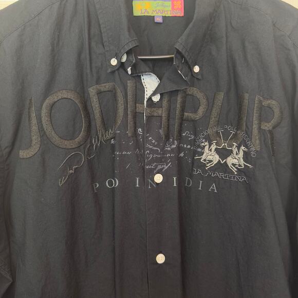 La Martina Jodhpur Men’s Long Sleeve Button Down Embroidered Shirt Size XL - Picture 4 of 13